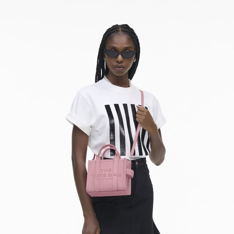 MARC JACOBS The Leather Mini Tote Bag image number 15